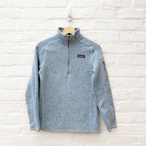PatagoniaBetter Sweater 1/4 Zip Size Medium Hawthorne‎ Blue Gray XS
